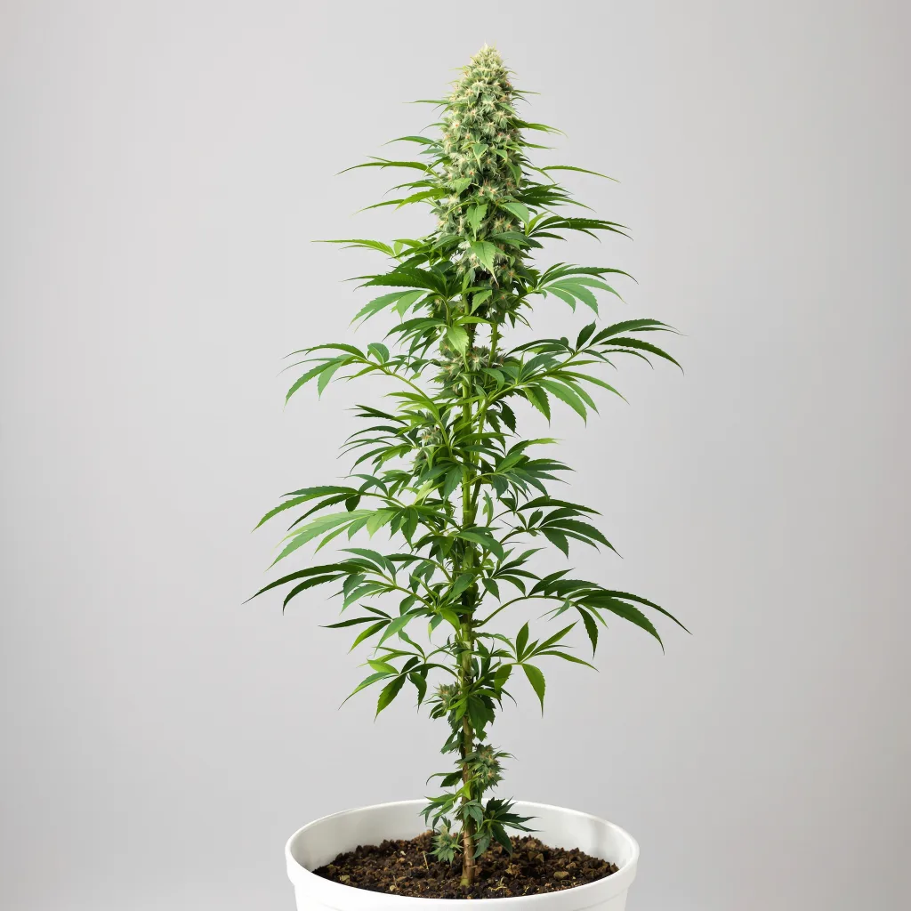 Goat Milk 36% indica / 64% sativa flower with visible trichomes