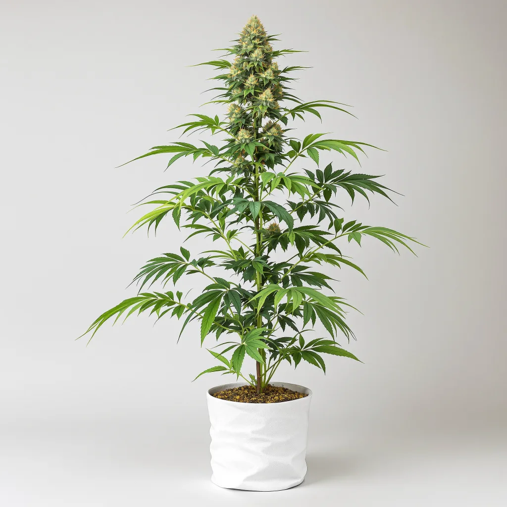 Gorilla Glue #4 60% indica / 50% sativa flower with visible trichomes