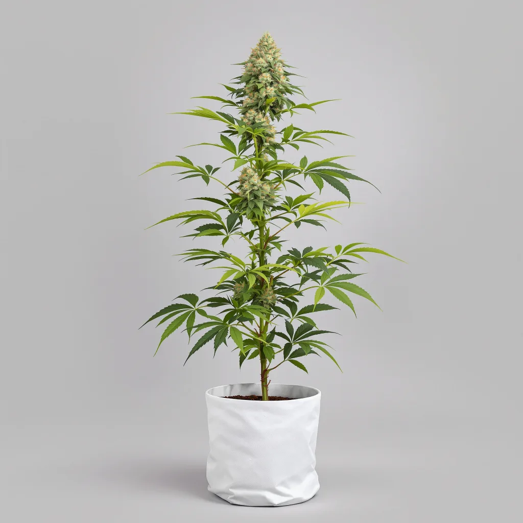 Gorilla Glue 51% indica / 49% sativa flower with visible trichomes