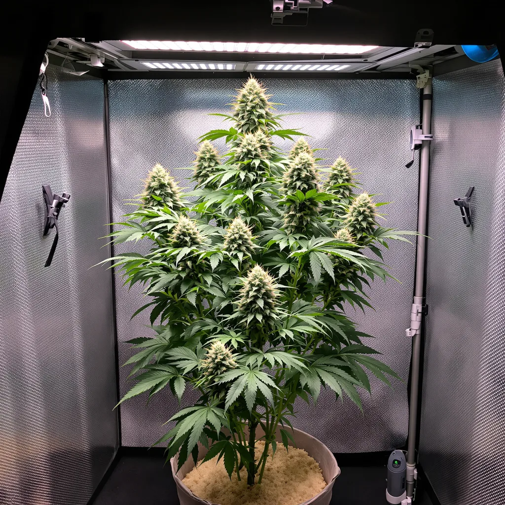 Grape Krush cannabis plant in flowering stage — 120-180 cm feminized