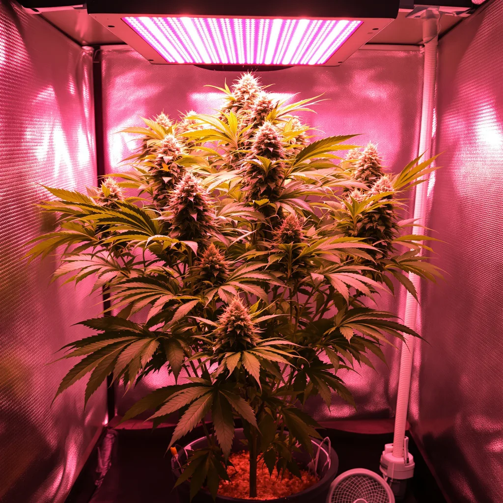 Grape Stomper cannabis plant in flowering stage — 90-130 cm feminized