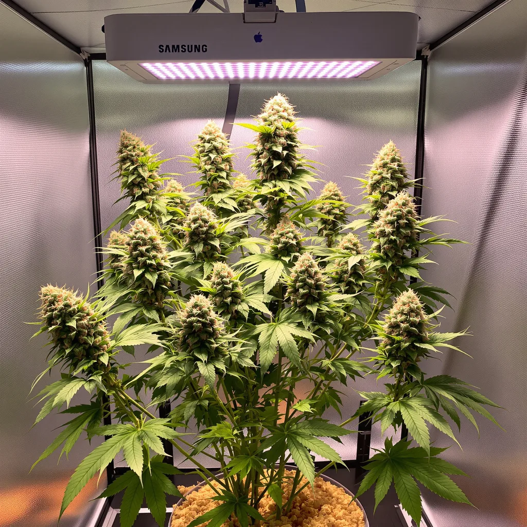 Grease Monkey cannabis plant in flowering stage — 120-180 cm feminized
