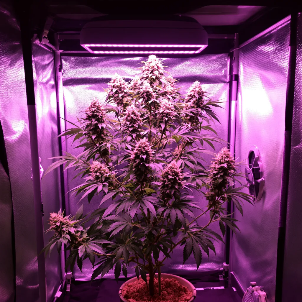 Guido Kush cannabis plant in flowering stage, 60-100 cm autoflower