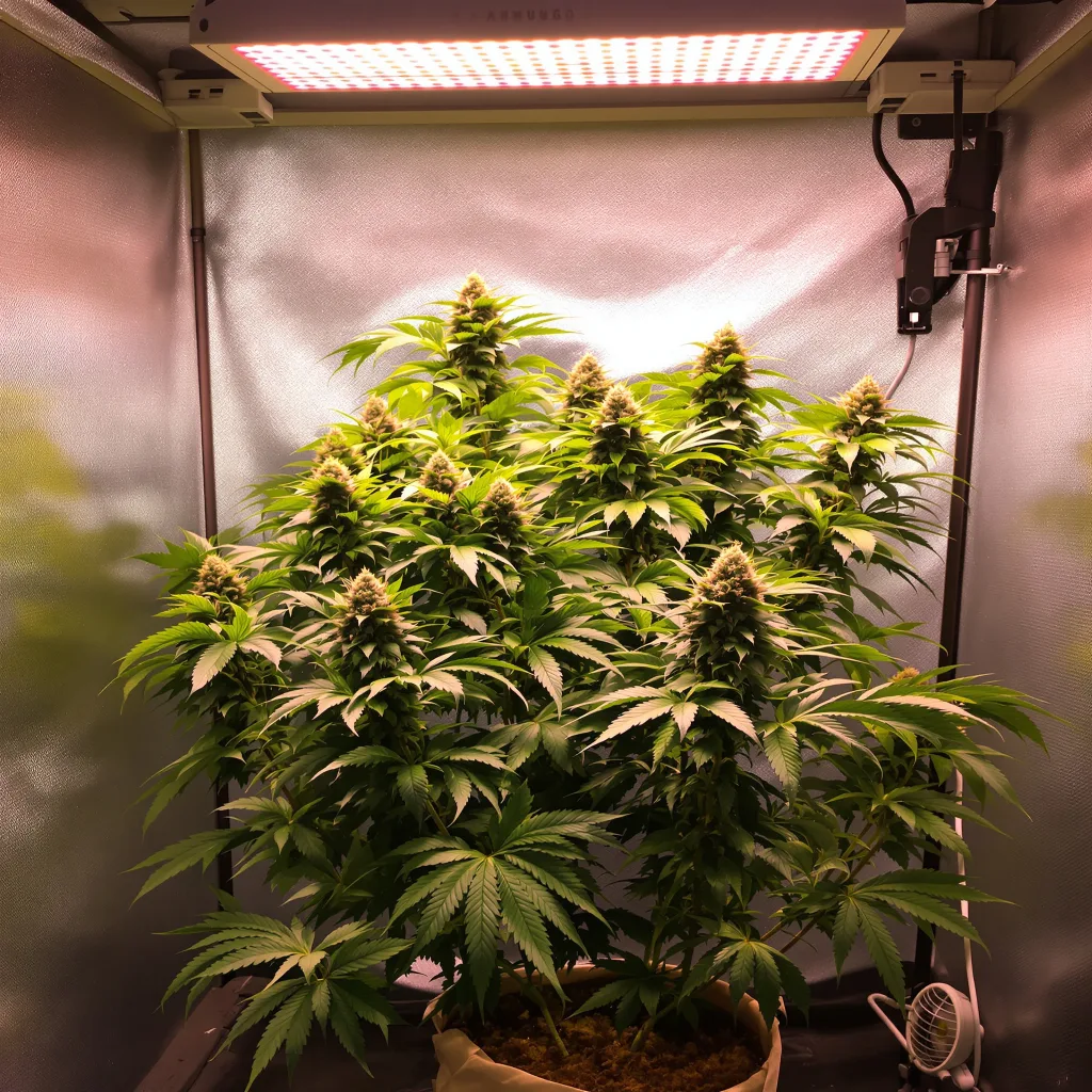 Hashbar OG cannabis plant in flowering stage, 60-100 cm autoflower