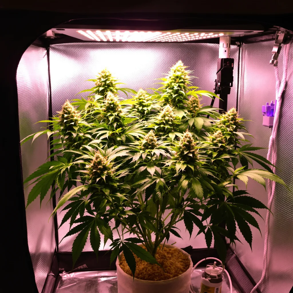 Hashberry cannabis plant in flowering stage — 90-130 cm feminized