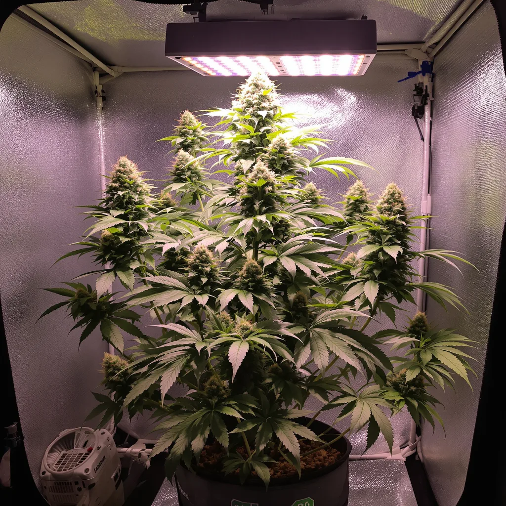 Hawaiian Purple Kush 85% indica / 15% sativa flower with visible trichomes
