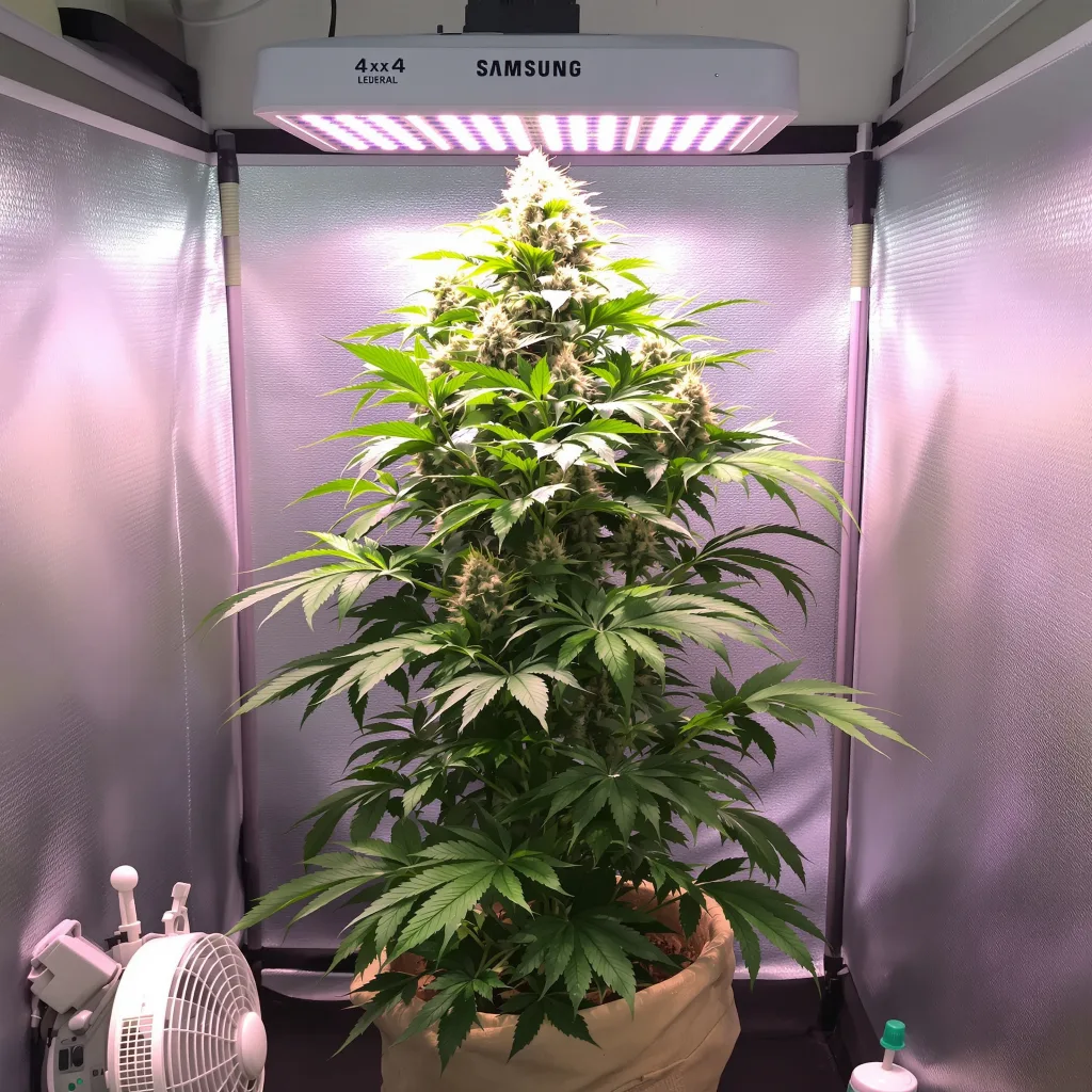 Haze XL cannabis plant in flowering stage, 60-100 cm autoflower