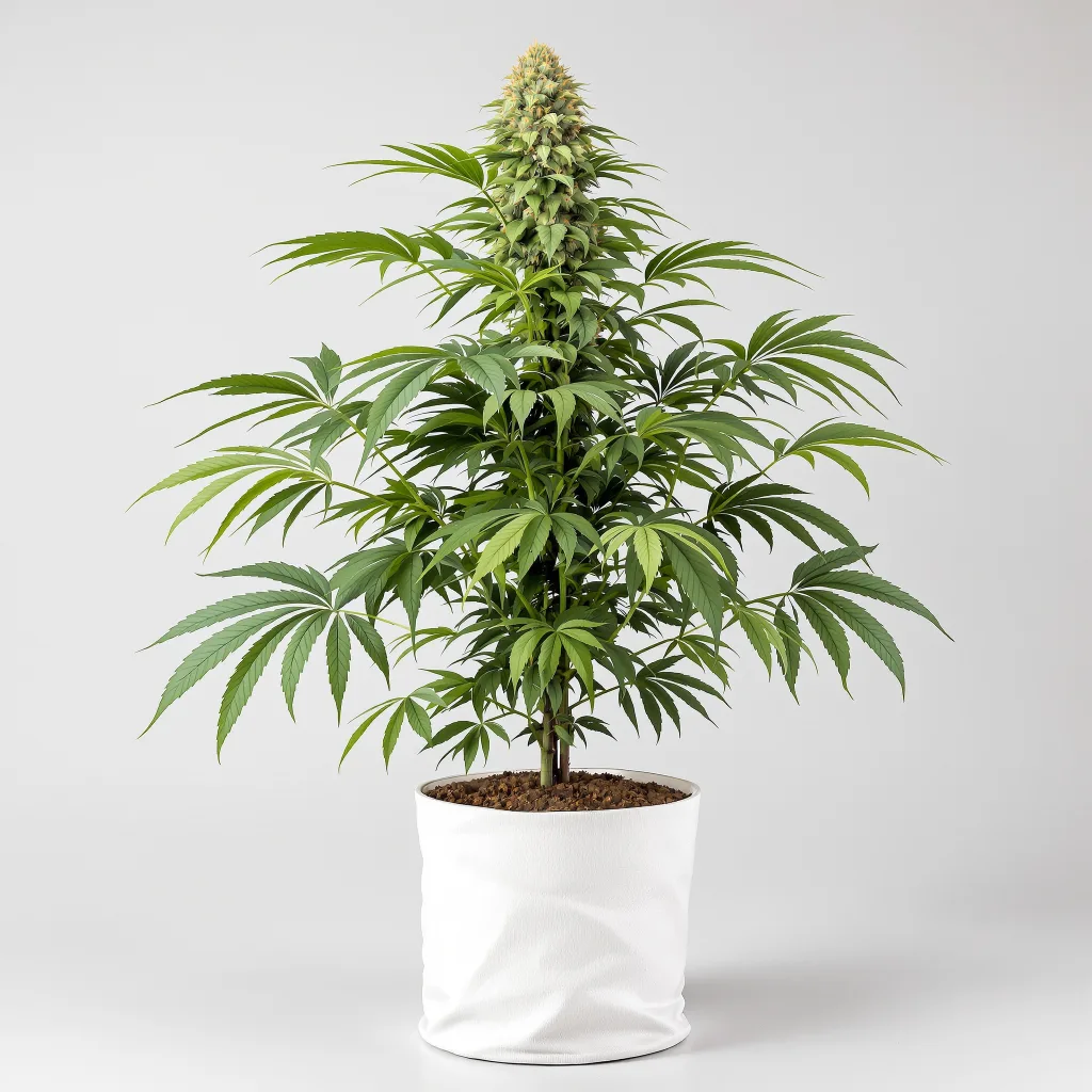 Hindu Skunk 70% indica / 30% sativa flower with visible trichomes