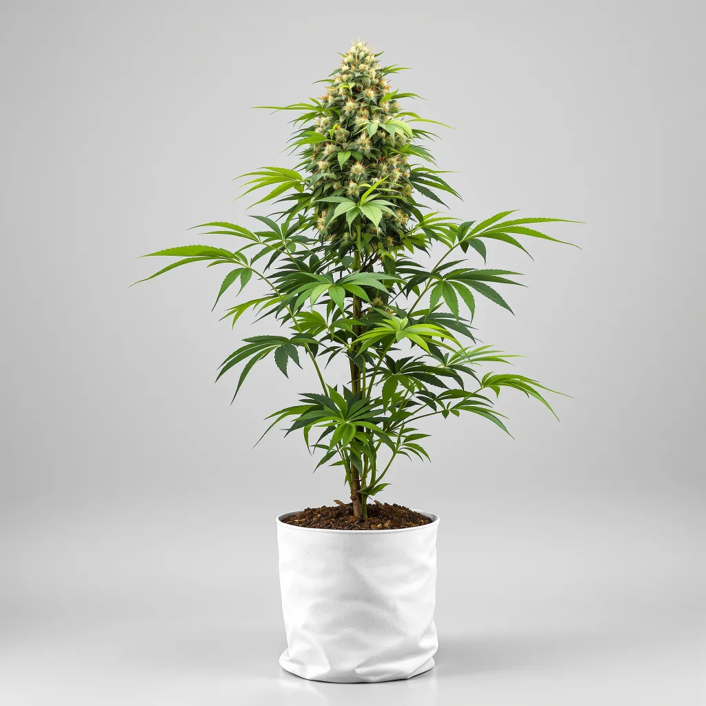Hindu Skunk 70% indica / 30% sativa flower with visible trichomes