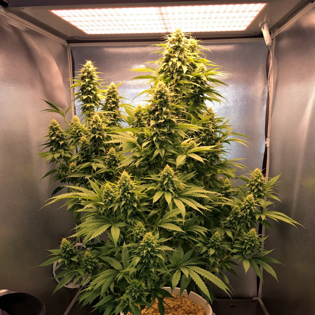 Island Sweet Skunk cannabis plant in flowering stage, 60-100 cm autoflower