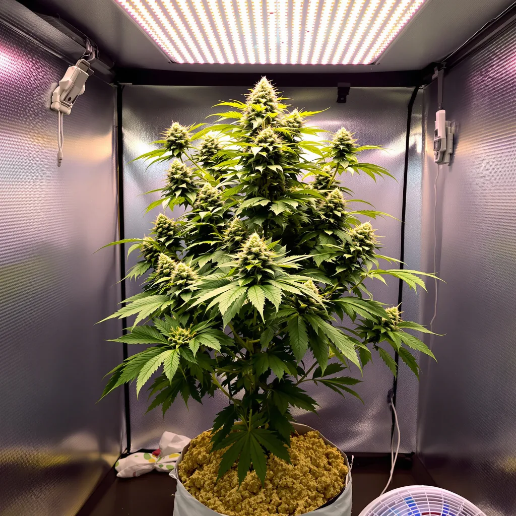 Jack Flash cannabis plant in flowering stage, 60-100 cm autoflower