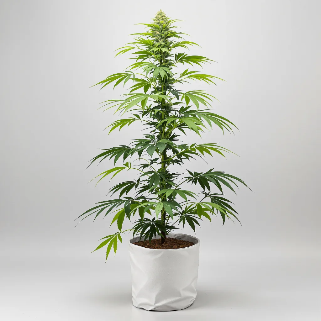 Jamaican Dream 10% indica / 90% sativa flower with visible trichomes