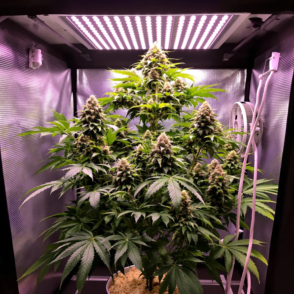 Jawa Pie cannabis plant in flowering stage, 60-100 cm autoflower