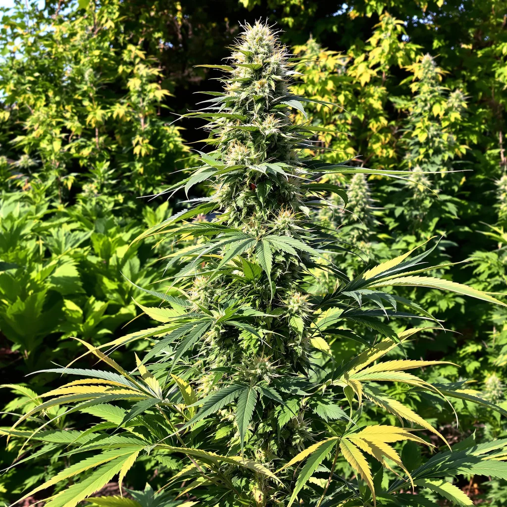 Kahuna cannabis plant in flowering stage — 60-100 cm autoflower