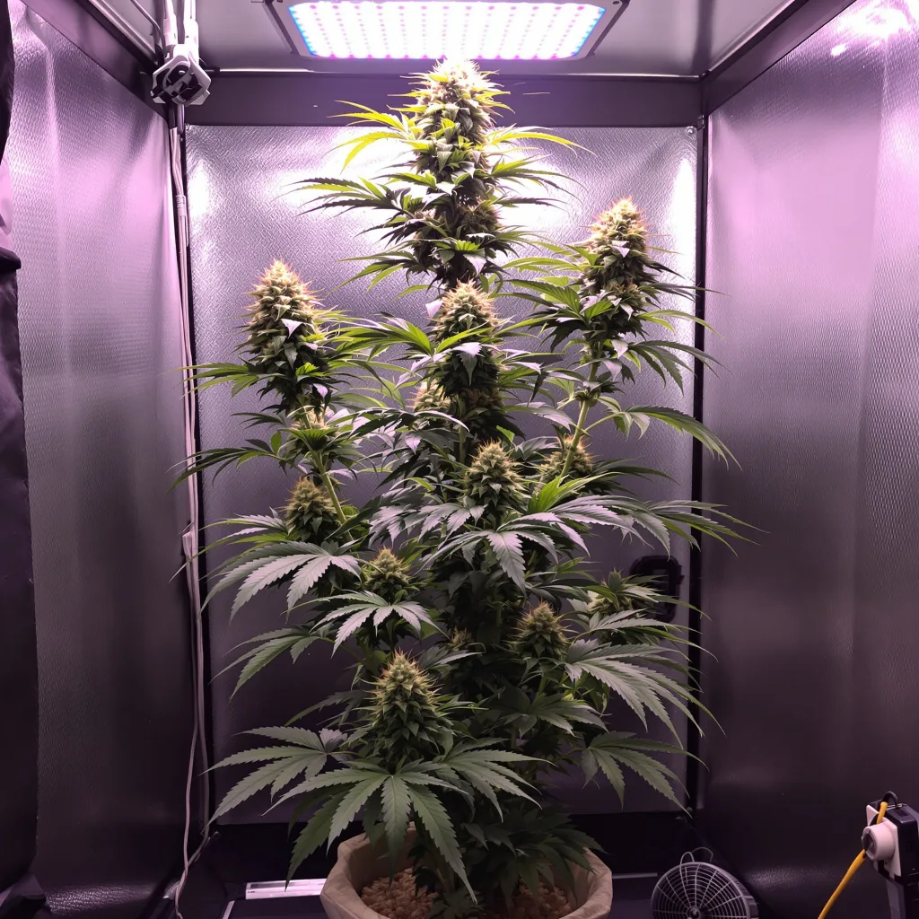 Kali Dog cannabis plant in flowering stage, 60-100 cm autoflower