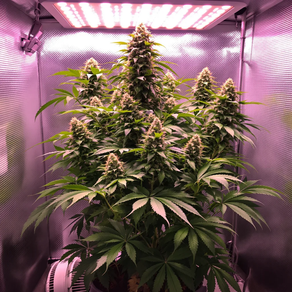 Killer Grape cannabis bud close-up showing dense purple-tinged calyxes
