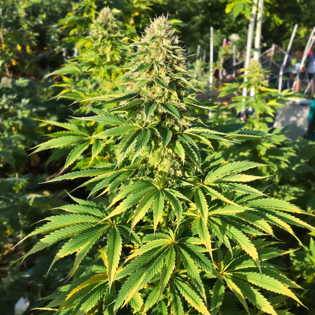 Killer Grape cannabis plant in flowering stage — 60-100 cm autoflower