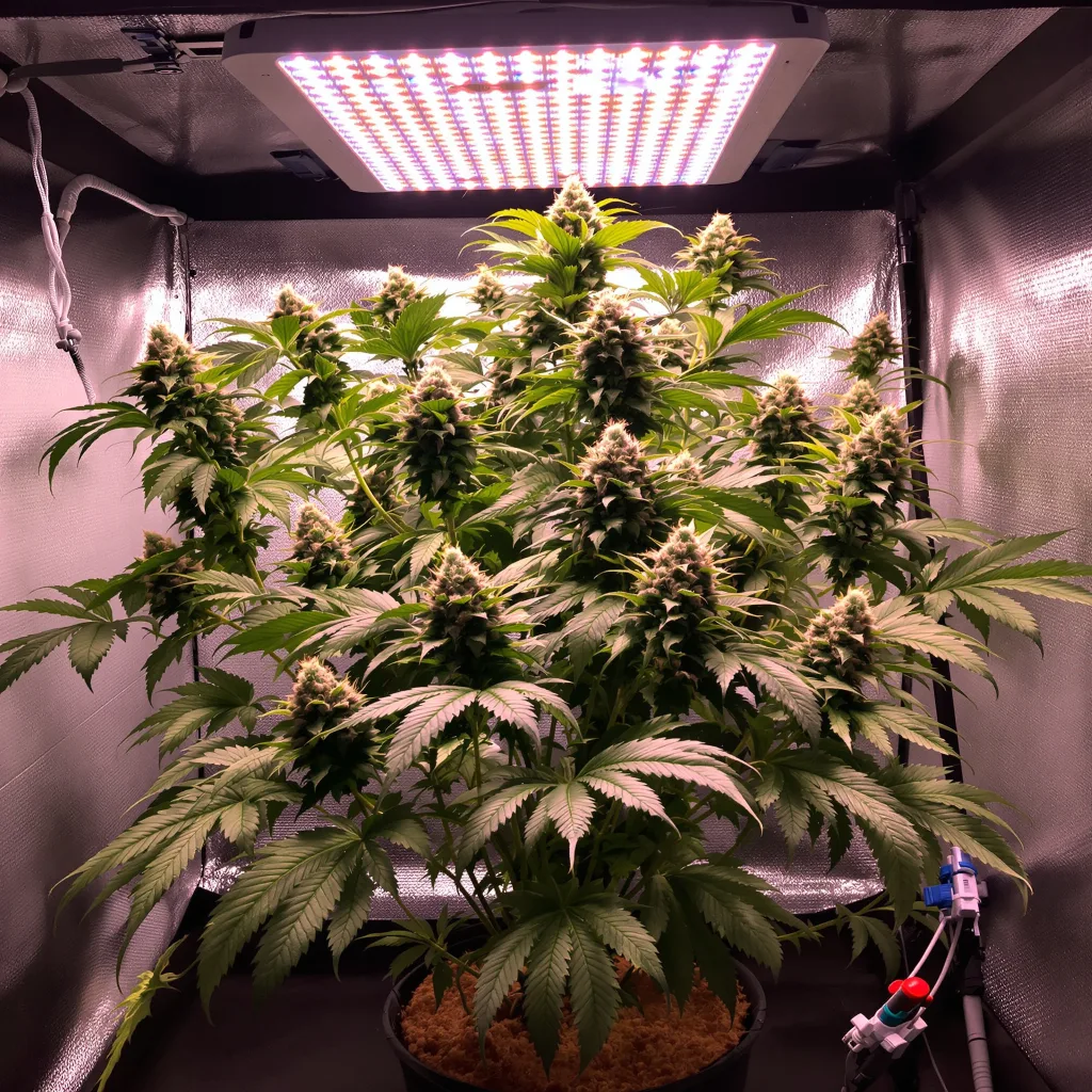 Kush XL cannabis plant in flowering stage, 60-100 cm autoflower