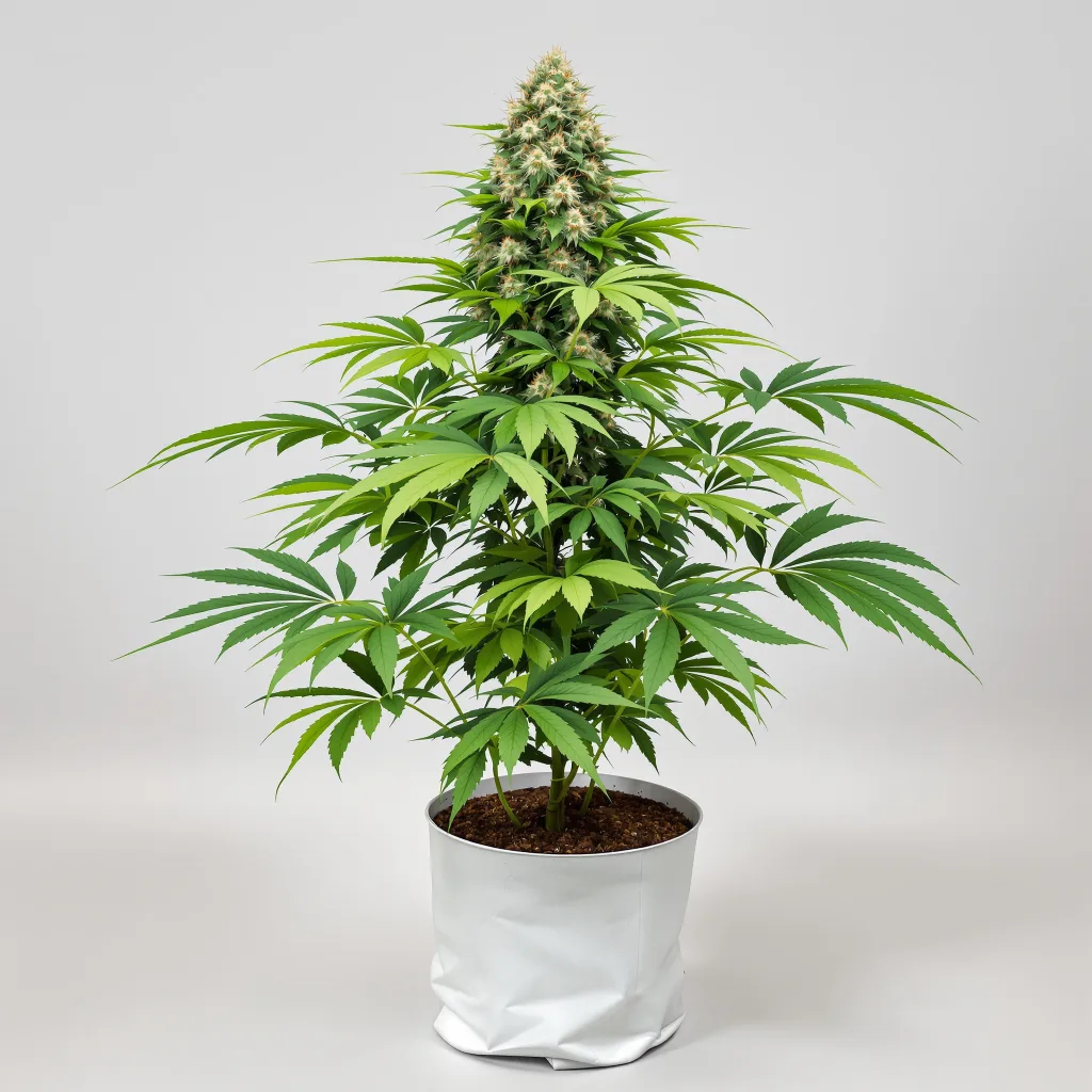 Kushadelic cannabis bud close-up showing dense purple-tinged calyxes