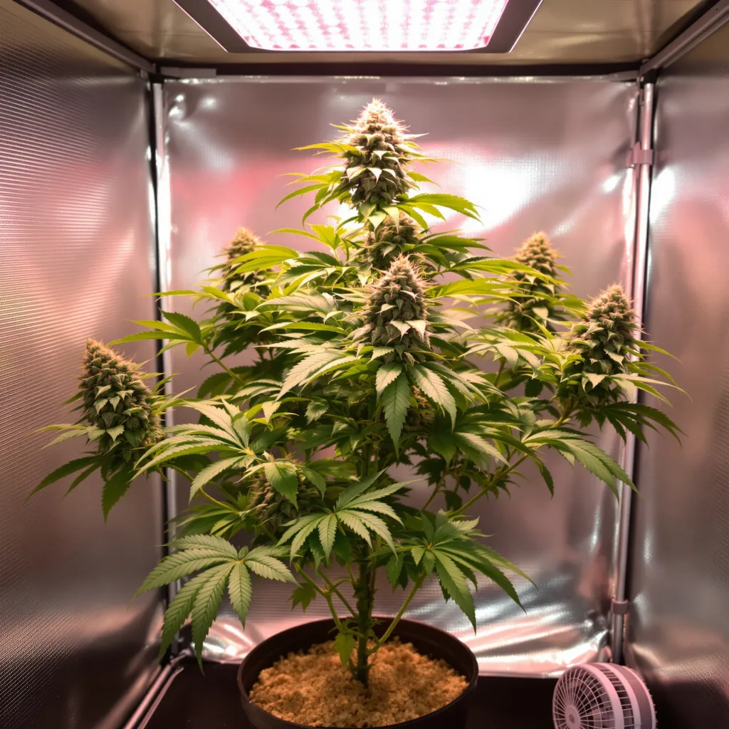 LA Ultra cannabis plant in flowering stage, 60-100 cm autoflower