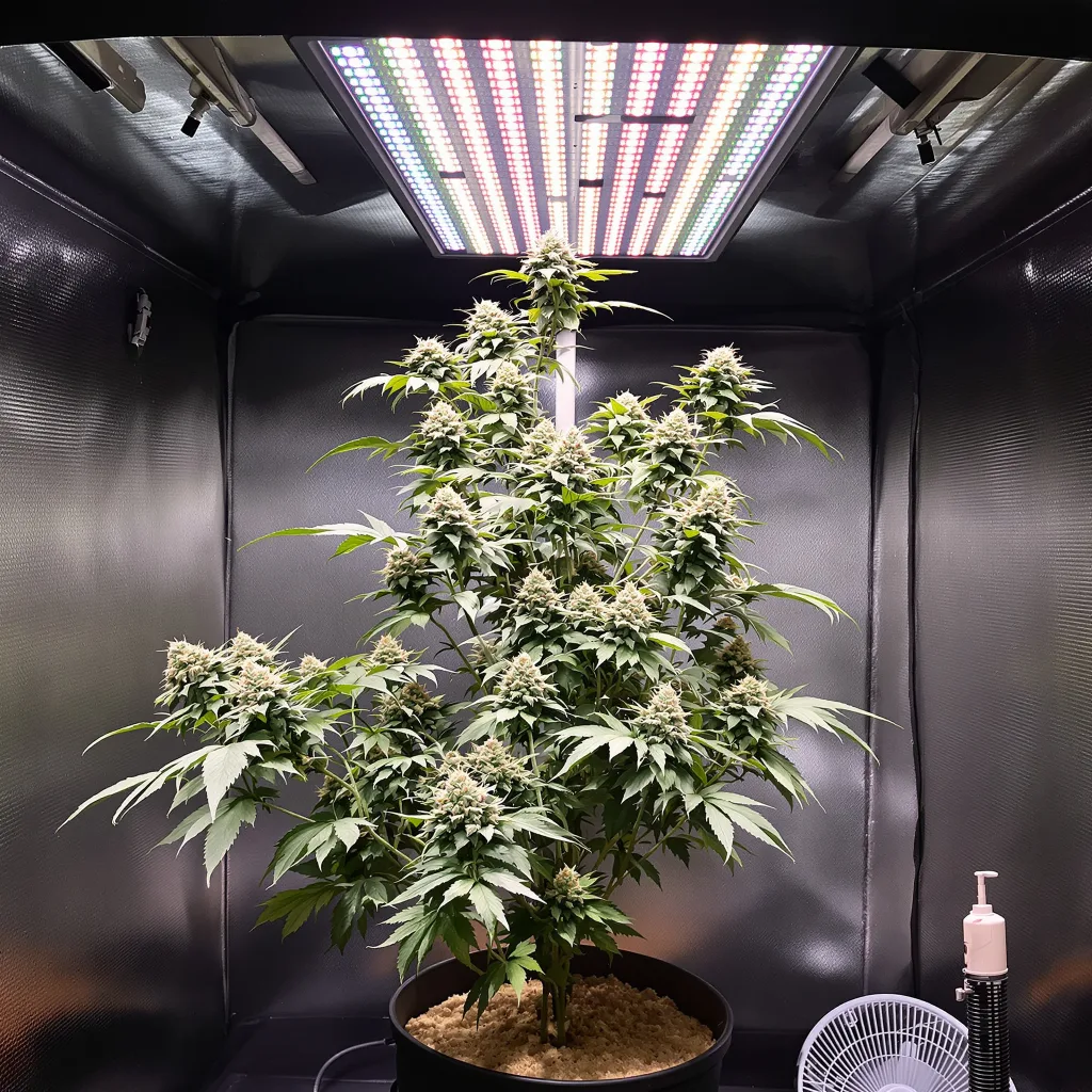 Lemon Drop cannabis plant in flowering stage, 60-100 cm autoflower