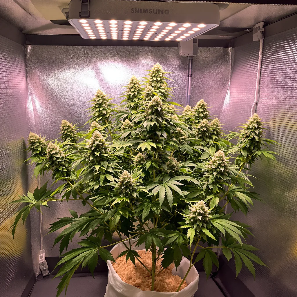 Lowryder cannabis plant in flowering stage, 60-100 cm autoflower