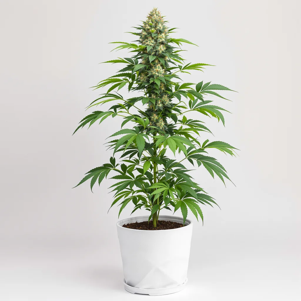 Mafia Funeral 84% indica / 16% sativa flower with visible trichomes