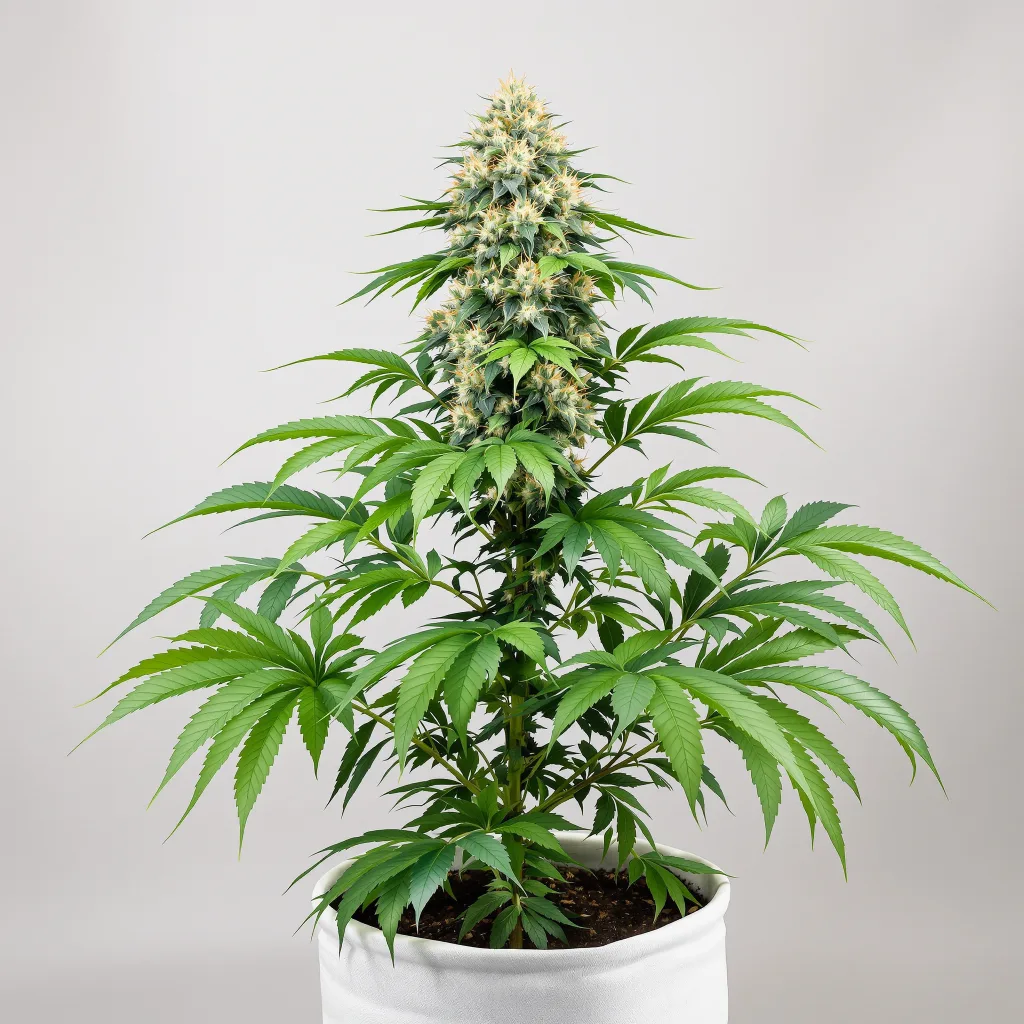 Majestic 12 cannabis bud close-up showing dense purple-tinged calyxes