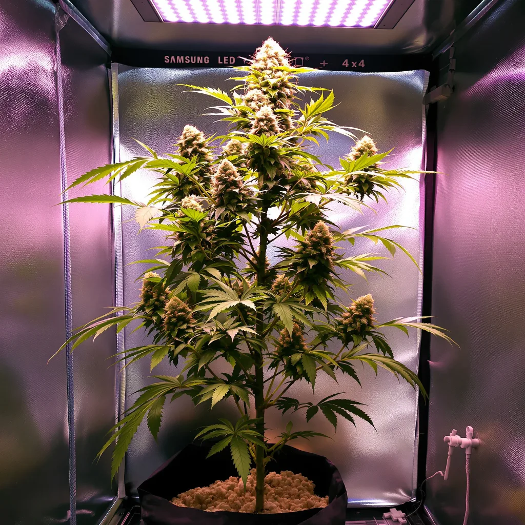 Mandarin cannabis plant in flowering stage, 60-100 cm autoflower