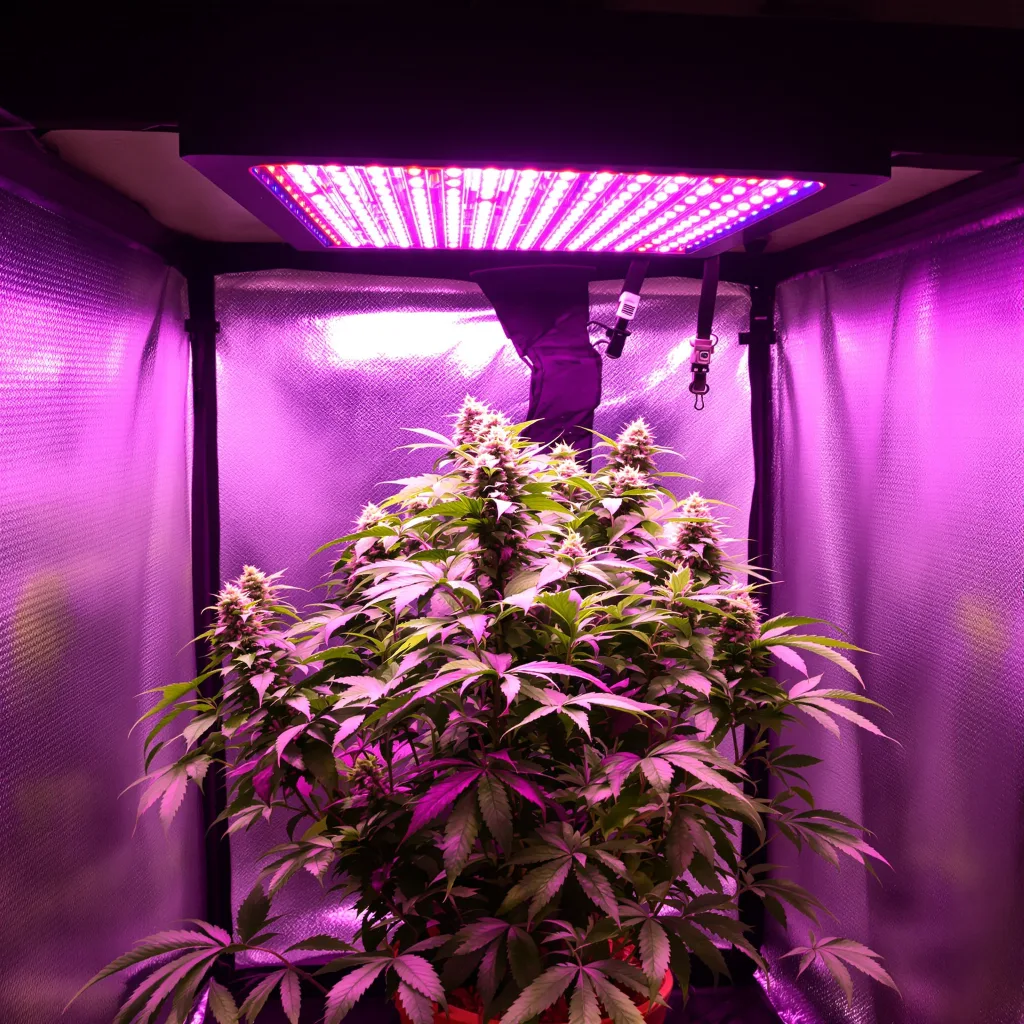 Mango Kush cannabis plant in flowering stage, 60-100 cm autoflower