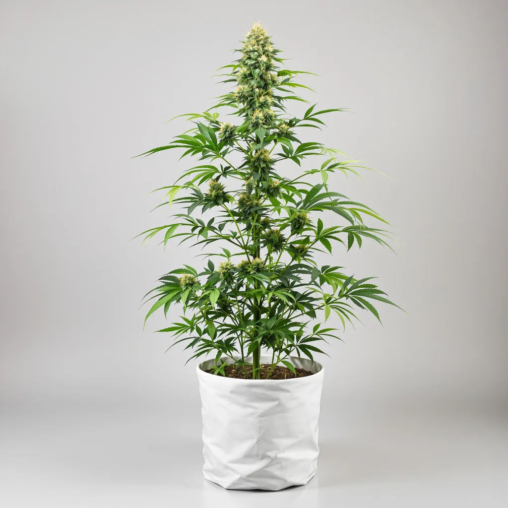 Maui Pineapple Chunk 41% indica / 59% sativa flower with visible trichomes