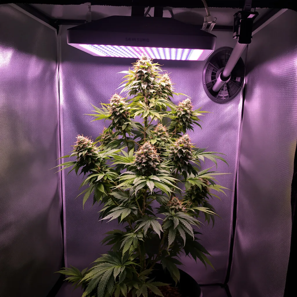 Maxi Gom cannabis plant in flowering stage, 60-100 cm autoflower