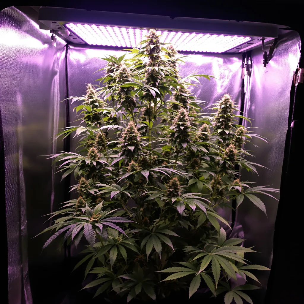 Neptune Kush cannabis plant in flowering stage, 60-100 cm autoflower
