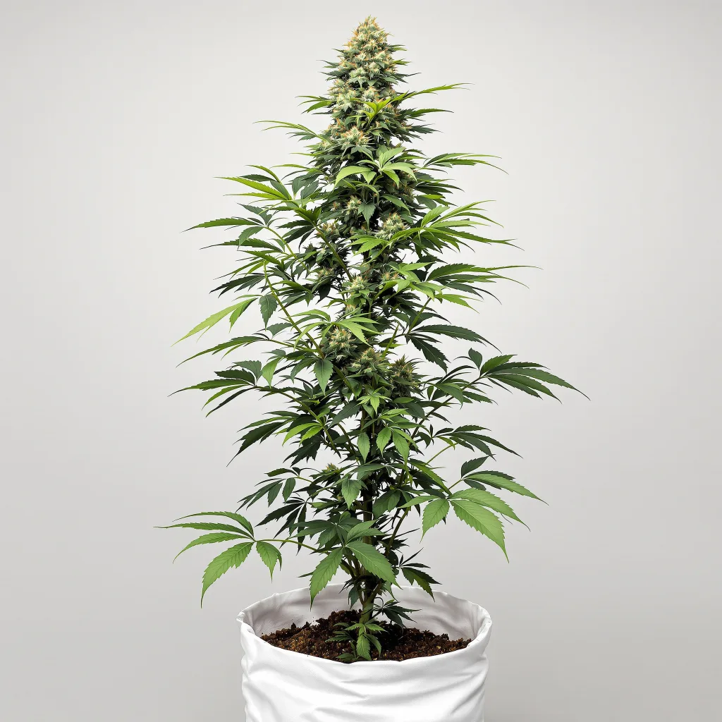 Northern Cream cannabis bud close-up showing dense forest-green nugs