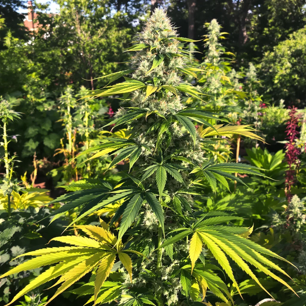 NYC Diesel cannabis plant in flowering stage — 60-100 cm autoflower