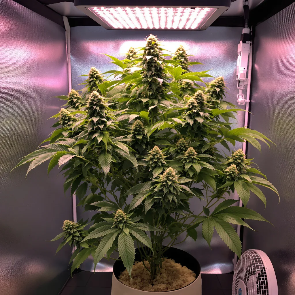 Obama Kush cannabis plant in flowering stage, 60-100 cm autoflower