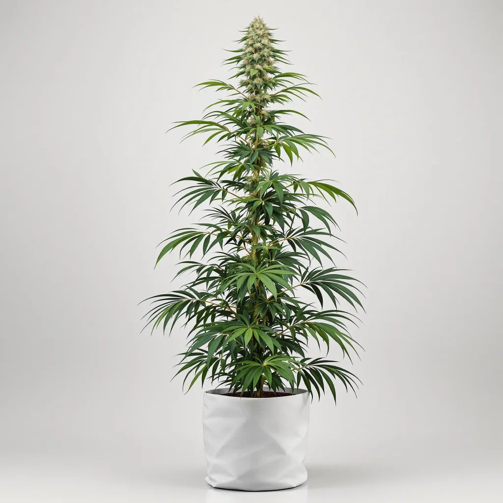 OCAs Cloud 9 cannabis bud close-up showing lime-green airy structure