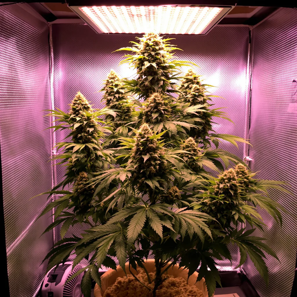 OG Diesel Kush cannabis plant in flowering stage, 60-100 cm autoflower