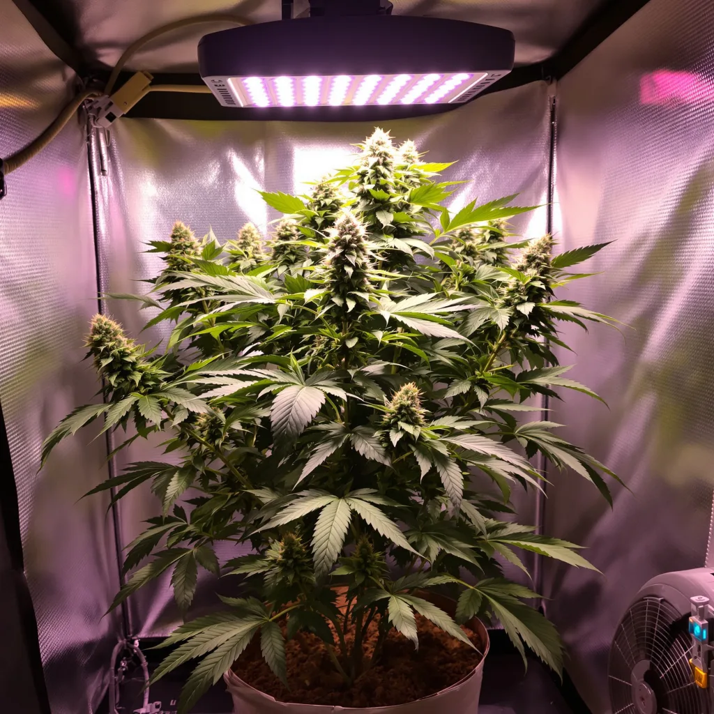 OG's Pearl cannabis plant in flowering stage, 60-100 cm autoflower