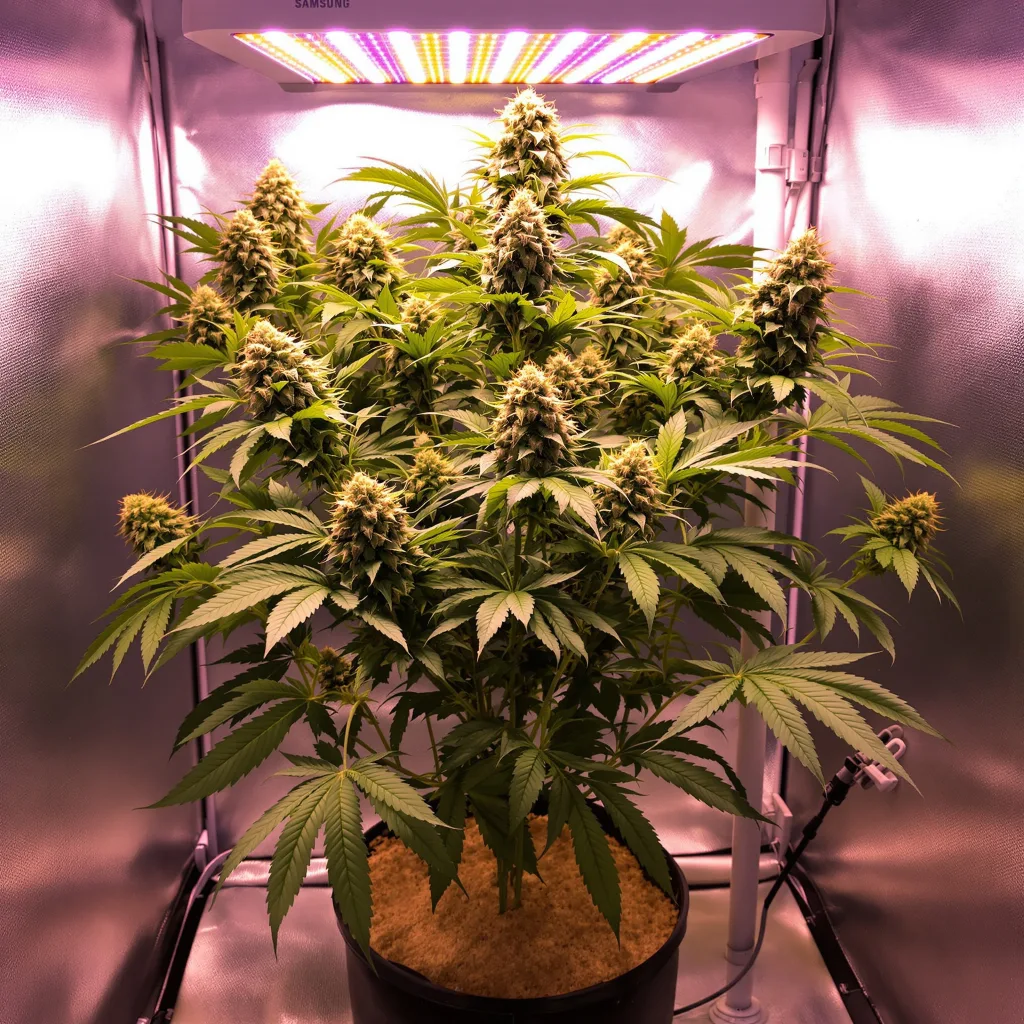 Ogre Berry cannabis plant in flowering stage, 60-100 cm autoflower