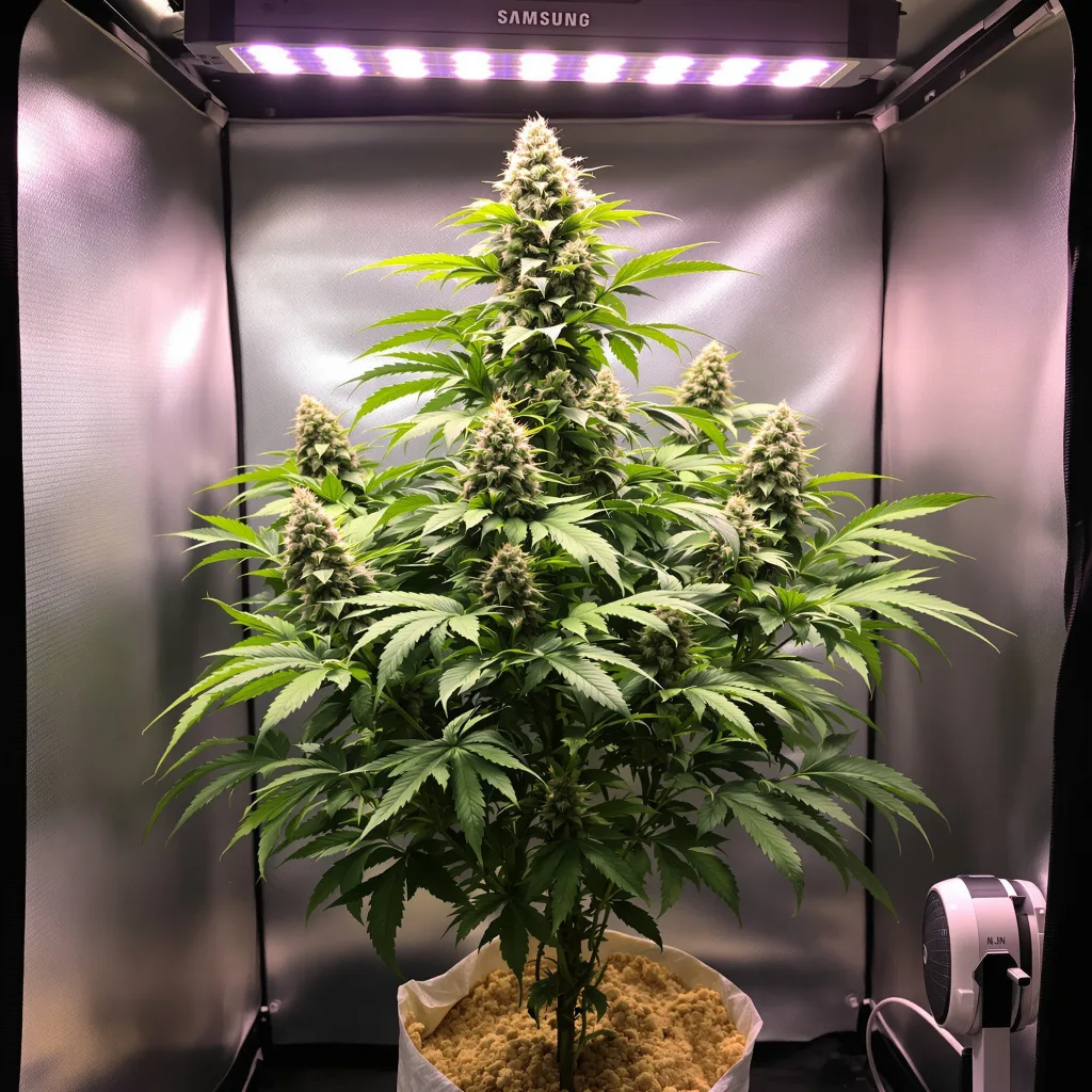 Old School OG cannabis plant in flowering stage, 60-100 cm autoflower