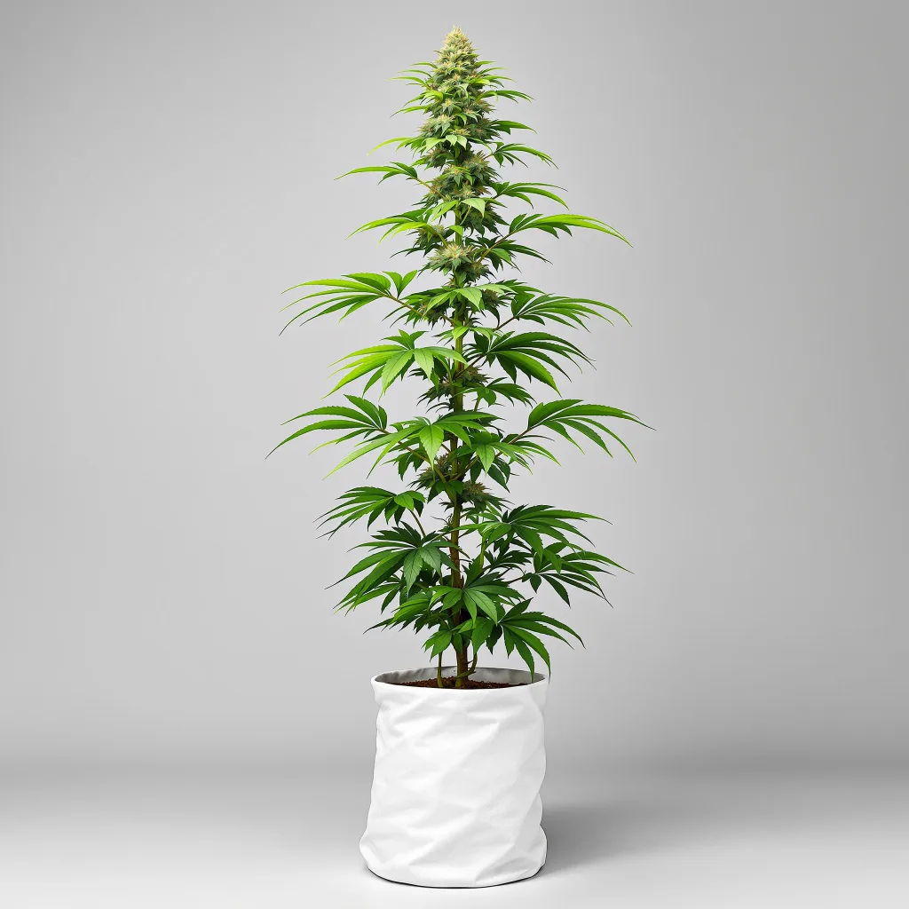Orange Skunk cannabis bud close-up showing lime-green airy structure