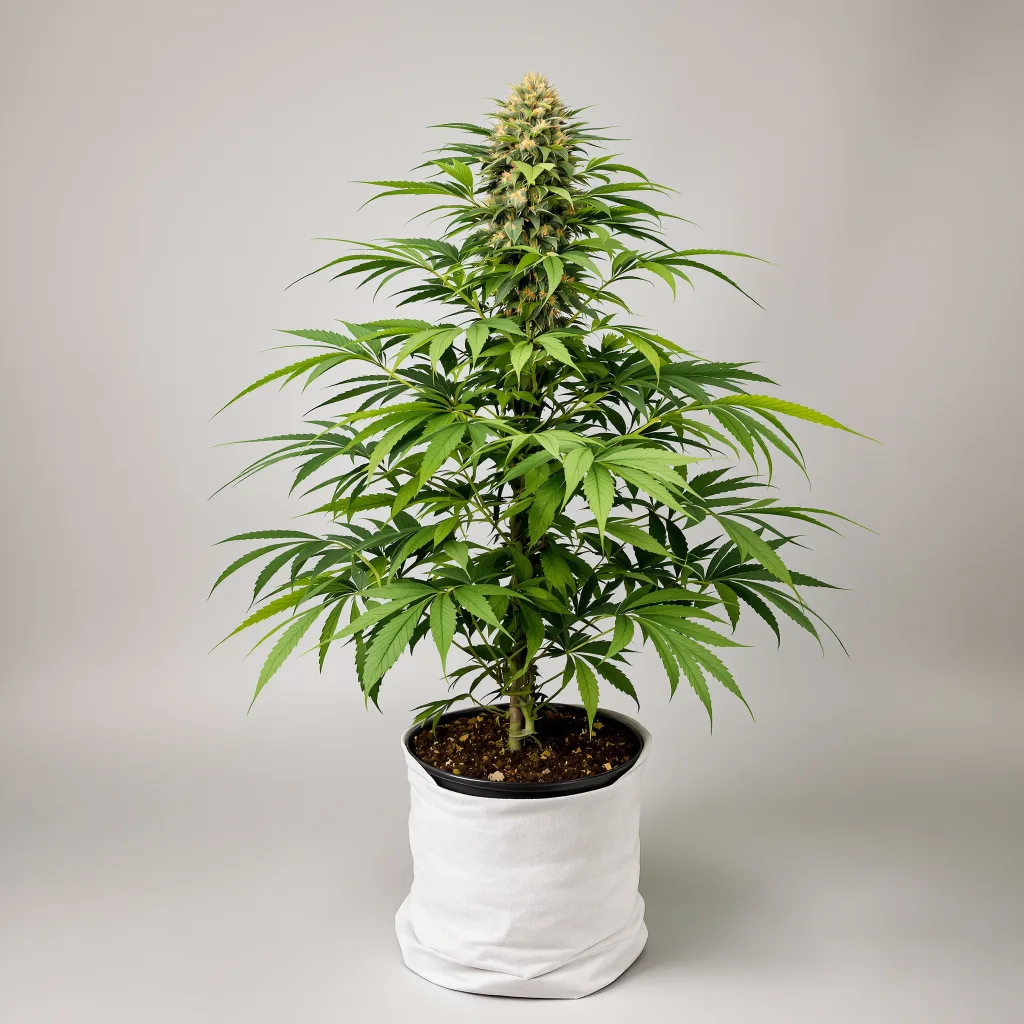 Pakistan Valley Kush 79% indica / 21% sativa flower with visible trichomes