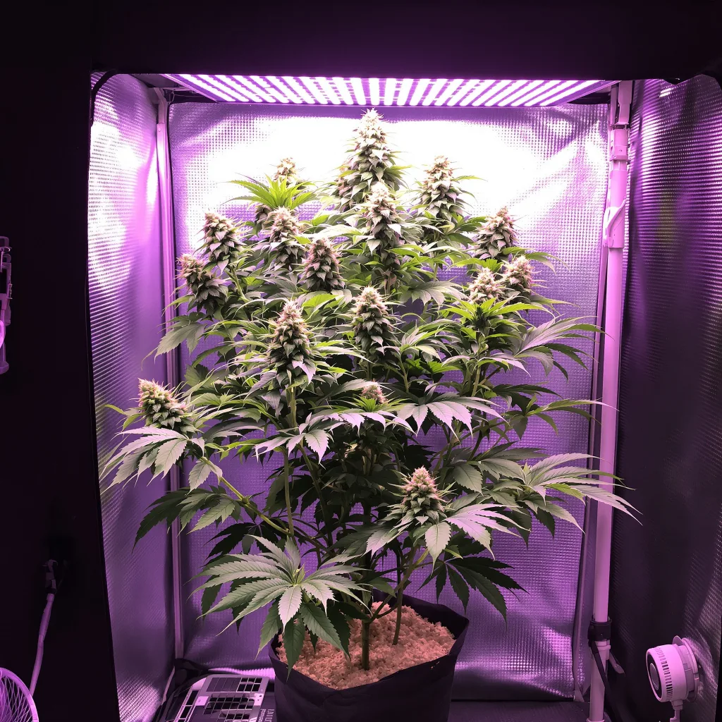 Pakistani Chitral Kush cannabis plant in flowering stage, 60-100 cm autoflower