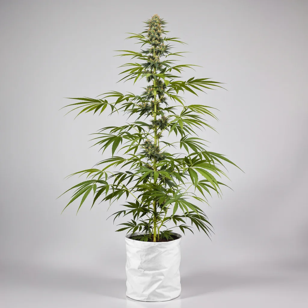 Panama Red 23% indica / 77% sativa flower with visible trichomes