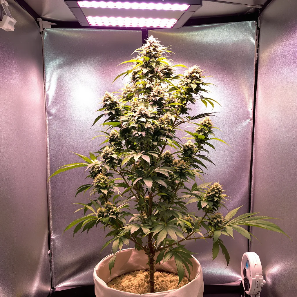 Pandora’s Box 60% indica / 40% sativa flower with visible trichomes