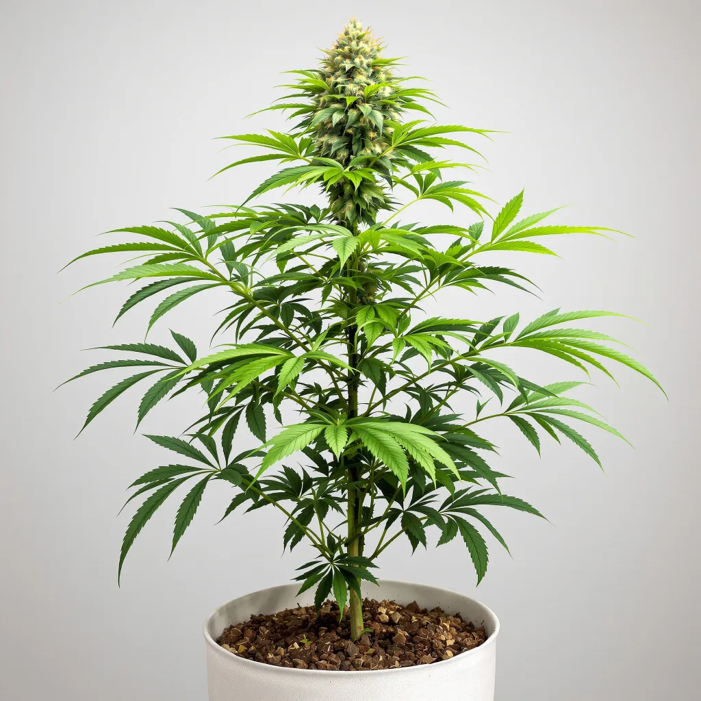 Papaya cannabis bud close-up showing dense purple-tinged calyxes