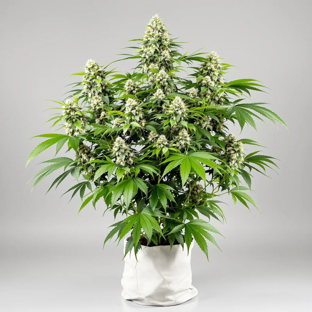 Pennywise CBD cannabis bud close-up showing pale-green low-resin flower