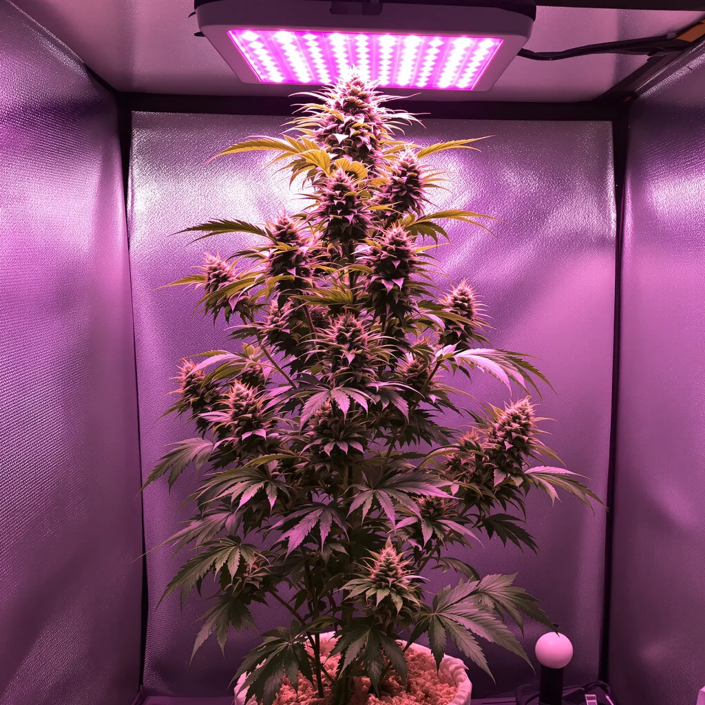 Pine cannabis plant in flowering stage, 60-100 cm autoflower