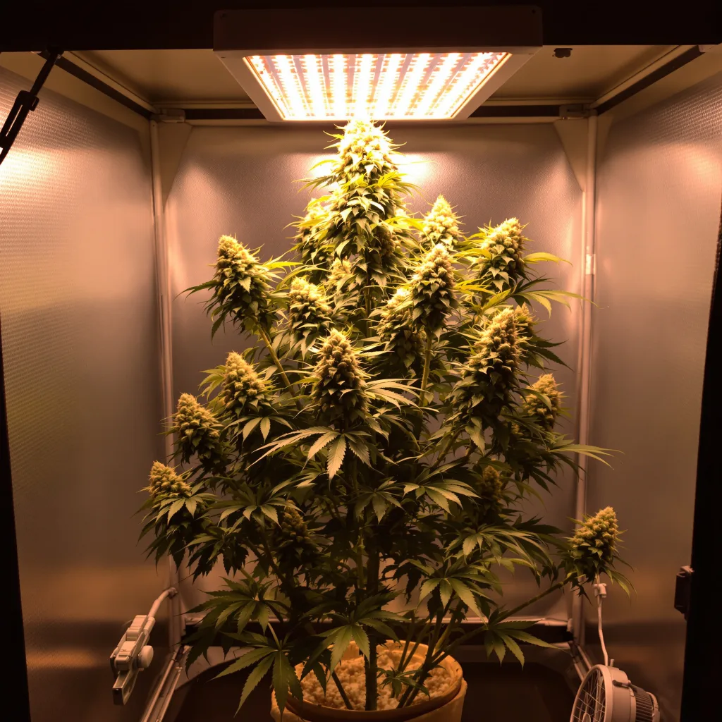 Pineapple cannabis plant in flowering stage, 60-100 cm autoflower